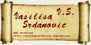 Vasilisa Srdanović vizit kartica
